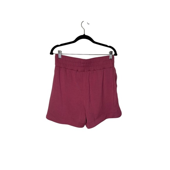 Cottagecore Lounge Shorts M Burgundy Elastic‎ Waist Casual Comfy NWT - Picture 2 of 5